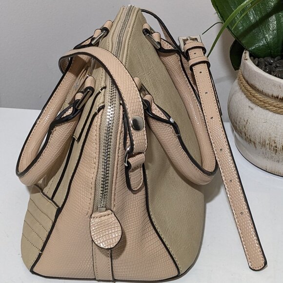 GUESS Factory Women's  Satchel Crossbody Bag Beige - Picture 4 of 12